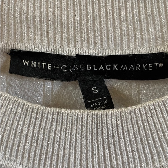White House Black Market Metallic sweater - Picture 6 of 7